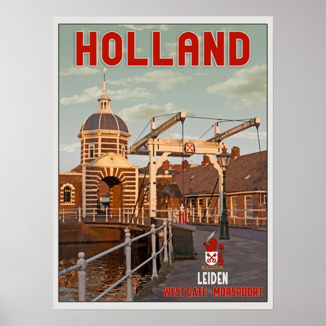Affiche Leiden - Morspoortbrug (Devant)