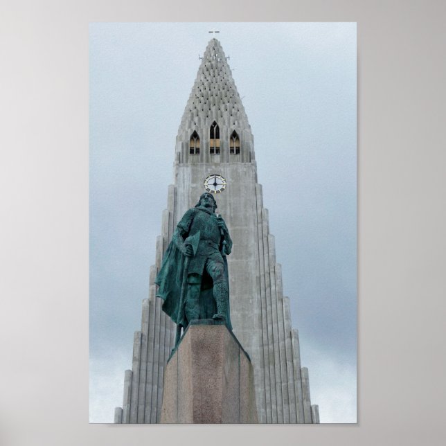 Affiche Leif Erikson Statue, Islande (Devant)