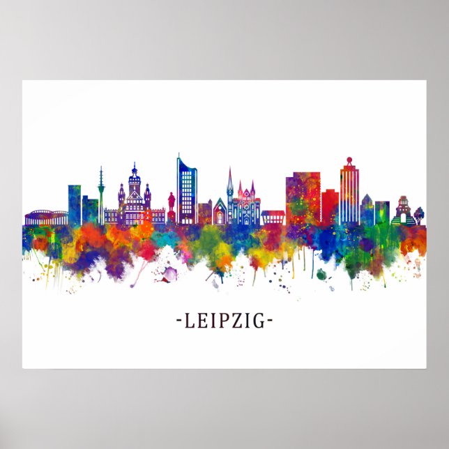 Affiche Leipzig Germany Skyline (Devant)