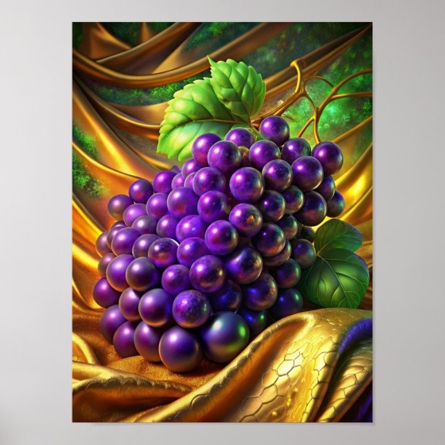 Affiche "L'élégance dans les fruits" (Devant)