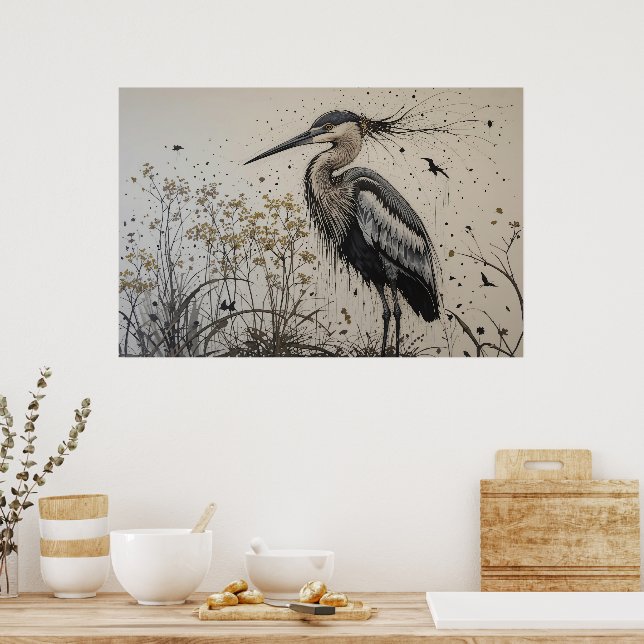 Affiche L'élégance de Heron (Cuisine)