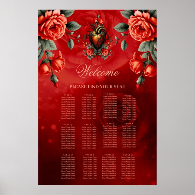Affiche L'élégance gothique du coeur (Devant)