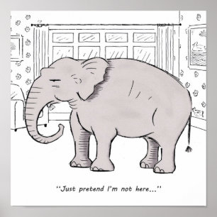 Affiche L'éléphant dans la chambre