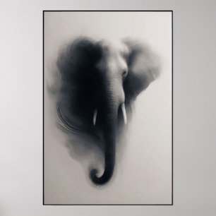 Affiche L'éléphant dans l'Abstrait de la ist