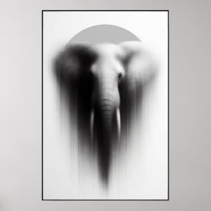 Affiche L'éléphant dans l'Abstrait de la ist