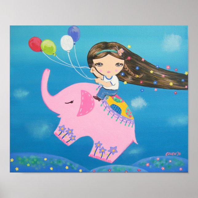 Affiche L'Elephant Rider (Devant)