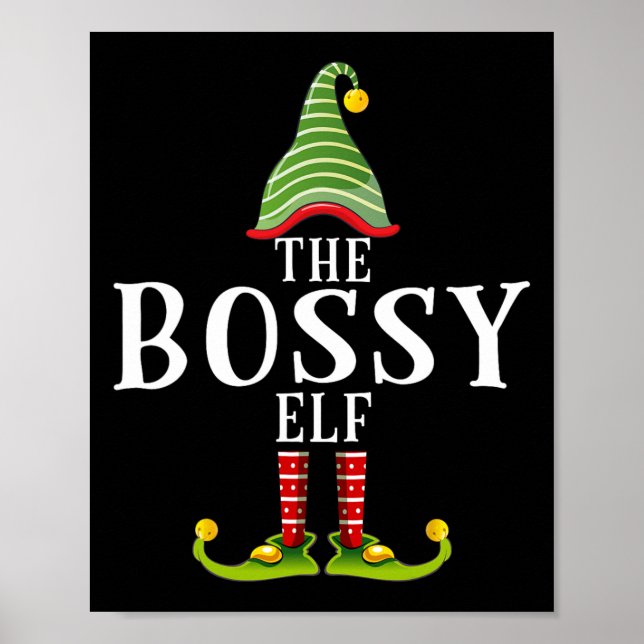 Affiche L'Elfe Bossy Drôle Correspondant Pajama Xmas (Devant)