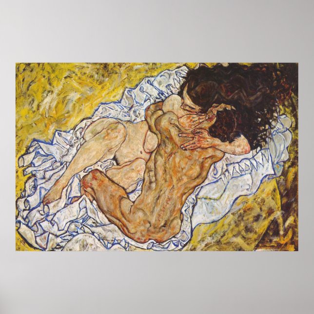 Affiche L'Embrace Egon Schiele (Devant)
