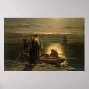 Affiche L'émigrant, 1858