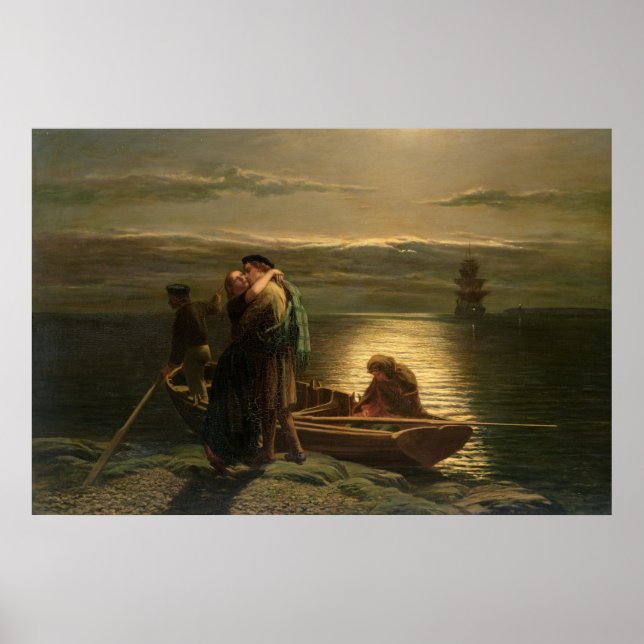 Affiche L'émigrant, 1858 (Devant)
