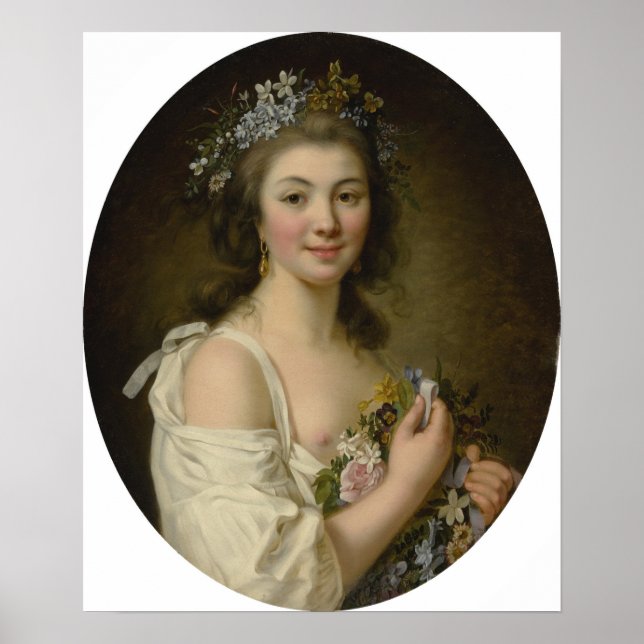 Affiche Lemoine - Portrait De Madame Genlis (Devant)