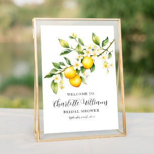 Affiche Lemon Bridal Shower Brunch  Welcome 8x10