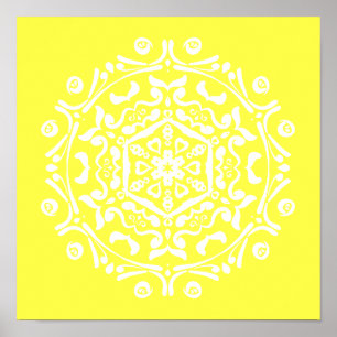 Affiche Lemon Mandala