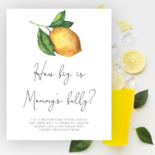 Affiche Lemon Quelle taille est le jeu du ventre de maman