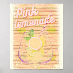 AFFICHE LEMONADE ROSE