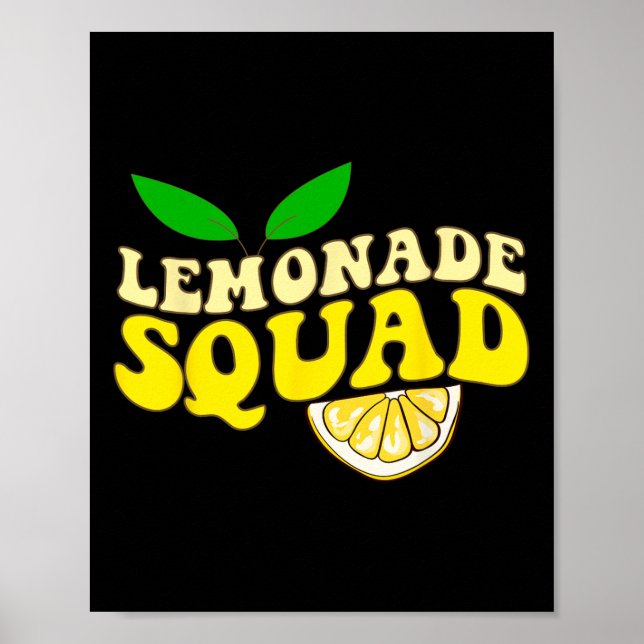 Affiche Lemonade Squad Drôle Pour Stand Boss Lemon Juice S (Devant)