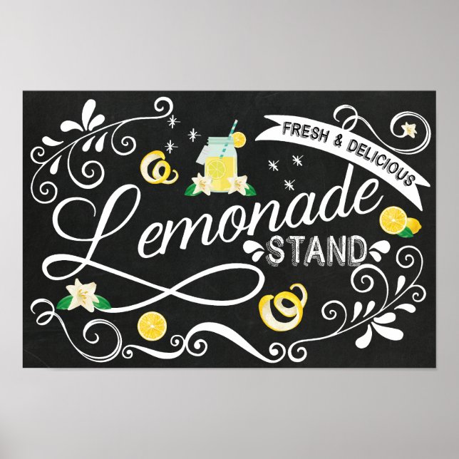 Affiche Lemonade Stand Wall Art - Event Sign (Devant)