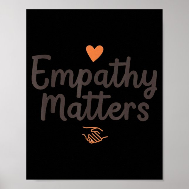 Affiche L'empathie compte Choisissez la gentillesse et la  (Devant)