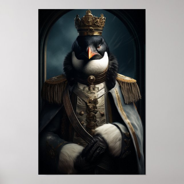 Affiche L'empereur majestueux Penguin de l'Antarctique - É (Devant)