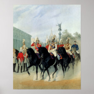 Affiche L'empereur Nicholas I et le Grand-Duc Alexander