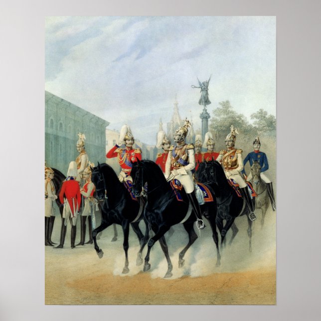 Affiche L'empereur Nicholas I et le Grand-Duc Alexander (Devant)