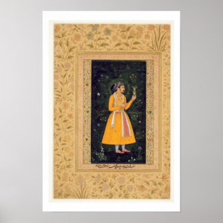 Affiche l'empereur Shah Jahan (1592-1666) (r.1627-1658) en
