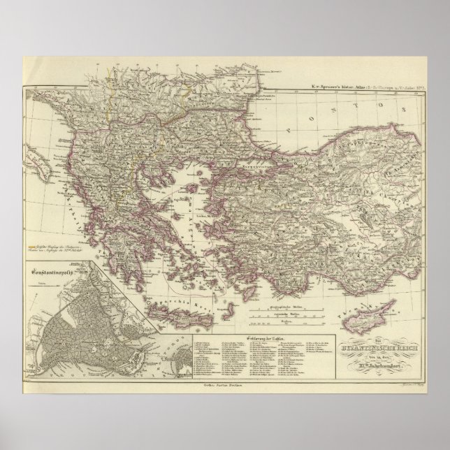 Affiche L'Empire byzantin jusqu'au Xite (Devant)