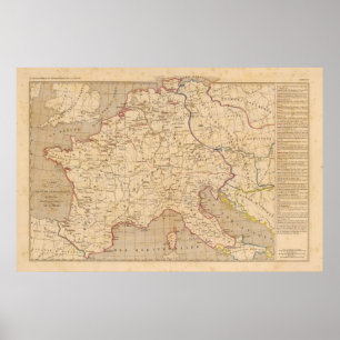 Affiche L'Empre de Charlemagne de 768 a 814