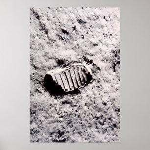 Affiche L'empreinte de Buzz Aldrin NASA Apollo 11 Lune
