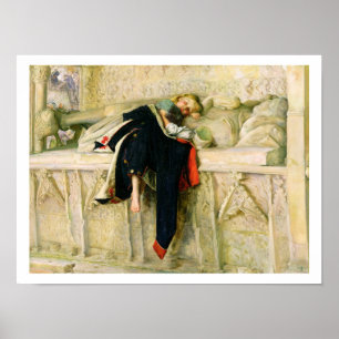 Affiche L'Enfant du Régiment (Le tir au hasard) 1855 (pétr