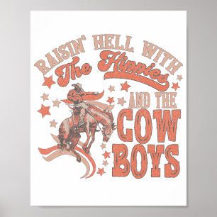 Affiche L'enfer des hippies et des cowboys