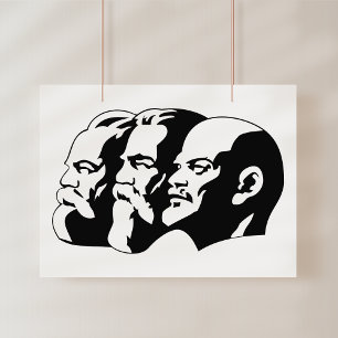 Affiche Lénine, Marx, Engels, Union soviétique, Communisme