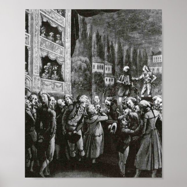 Affiche L'enlèvement de l'opéra Serail Amadeus Mozart (Devant)