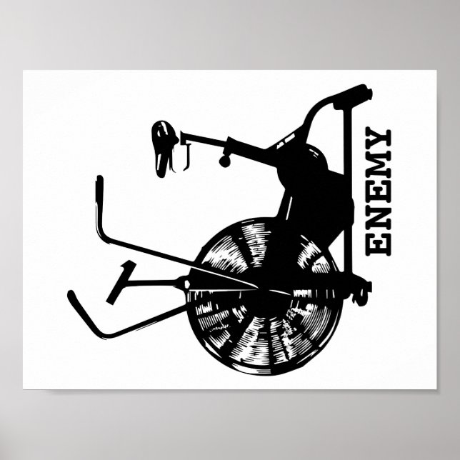 Affiche L'ennemi du vélo aérien (Devant)