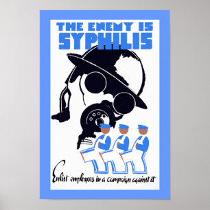 Affiche L'ennemi est la syphilis