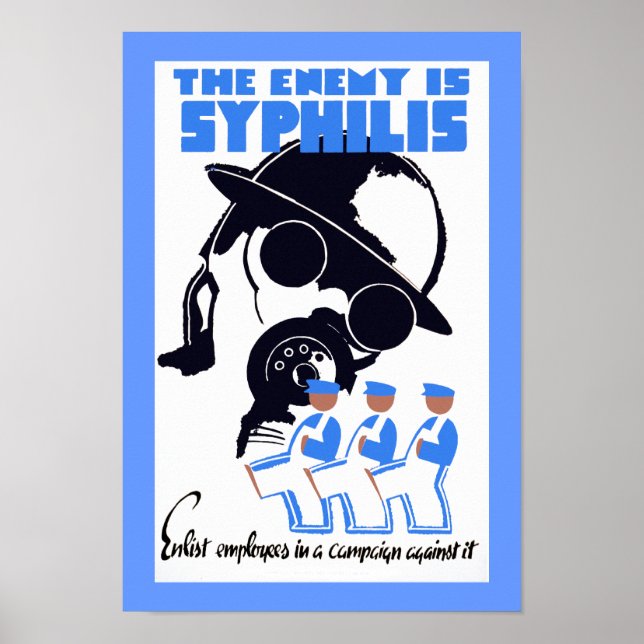 Affiche L'ennemi est la syphilis (Devant)