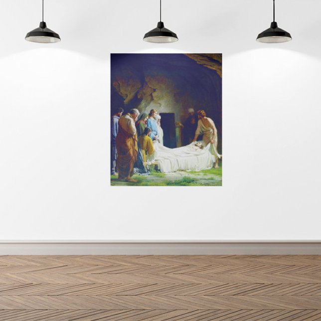 Affiche L'ensevelissement de Jésus par Carl Heinrich Bloch (Créateur téléchargé)