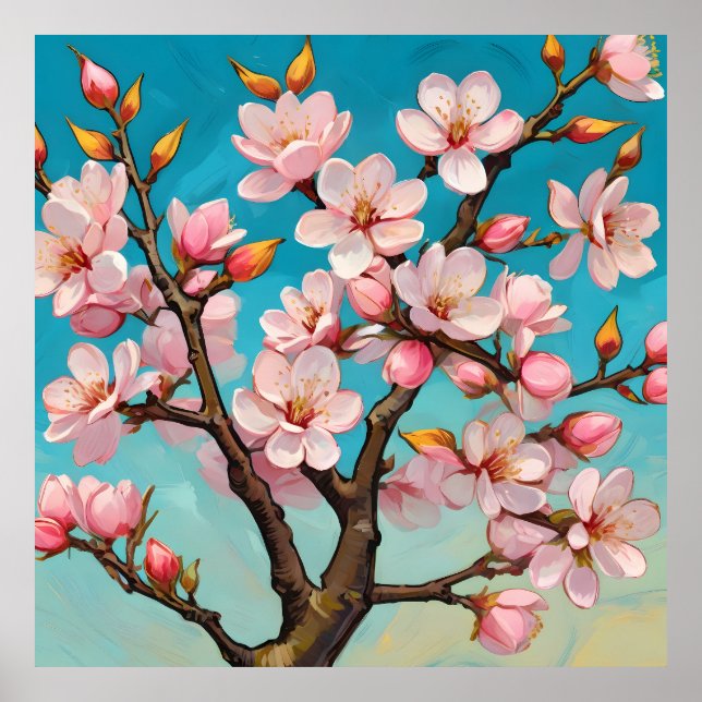 Affiche Lente éveil des fleurs (Devant)