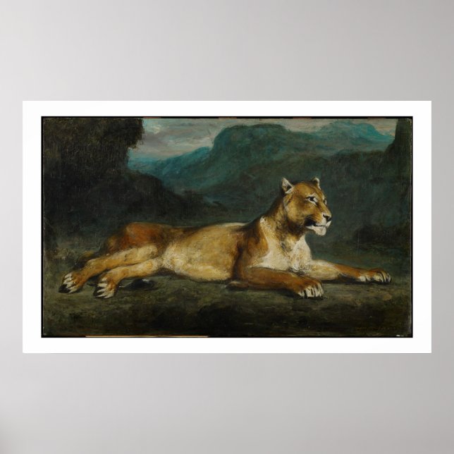 Affiche Lentille inclinable, c.1855 (huile sur panneau) (Devant)