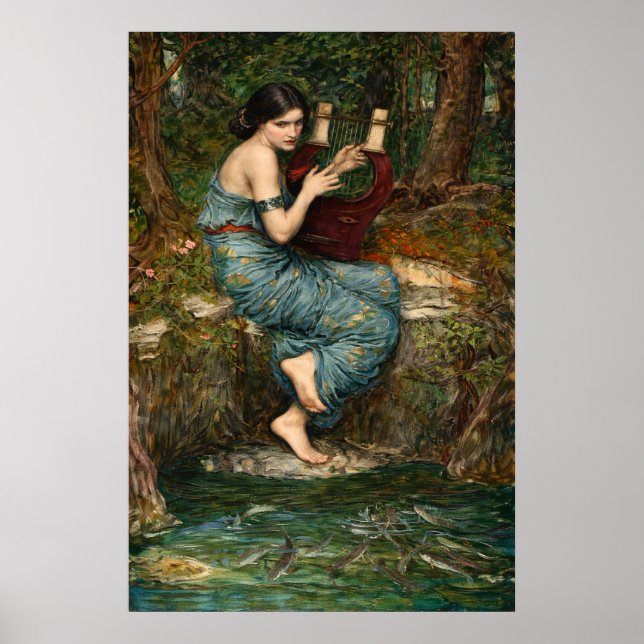 Affiche L'Envoûteur par John William Waterhouse (Devant)