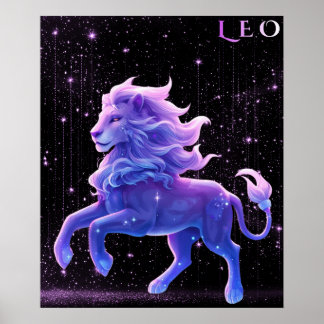 Affiche Léo céleste – Art d'astrologie