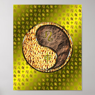 Affiche Léo et singe de la Terre