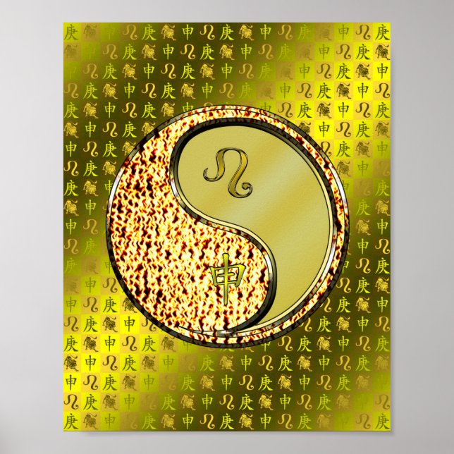 Affiche Léo et singe métallique (Devant)