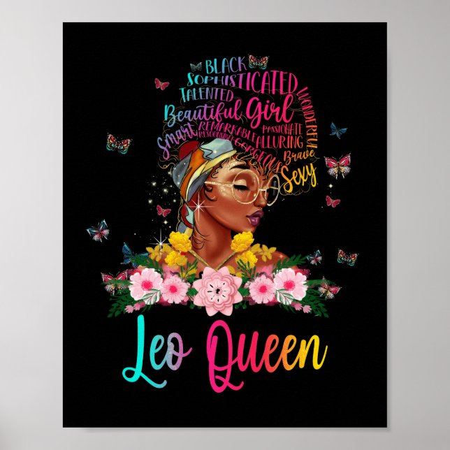 Affiche Leo Queen Black Femmes Persistent Belle (Devant)