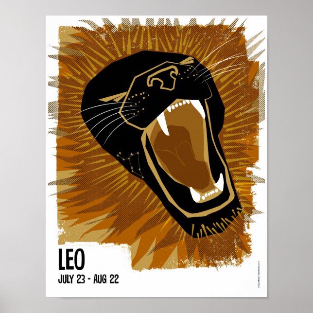 Affiche Leo the Lion Zodiac (Devant)
