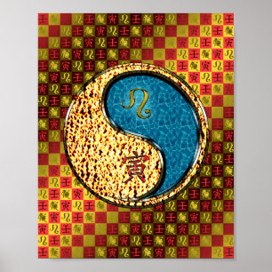Affiche Leo & Water Tiger