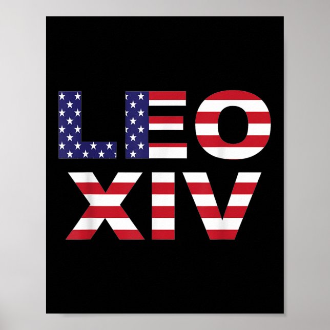 Affiche Leo Xiv Fête du Pape Pape Américain (Devant)