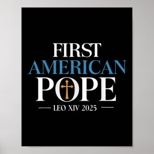 Affiche Leo Xiv Le Premier Pape Américain
