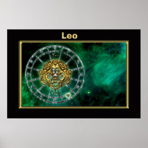 Affiche Leo Zodiac Astrologie