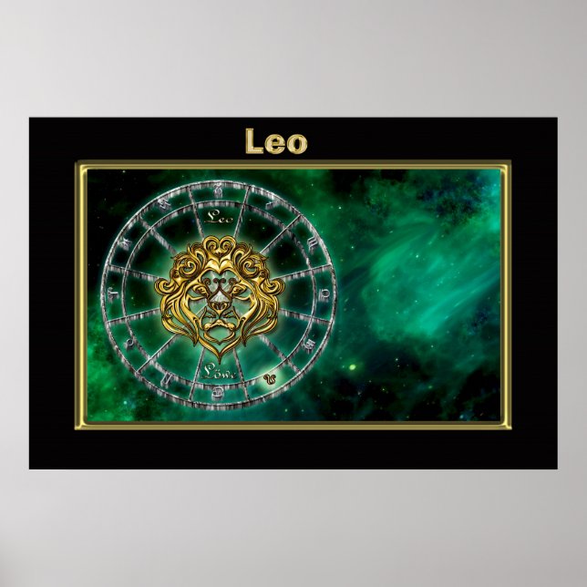 Affiche Leo Zodiac Astrologie (Devant)